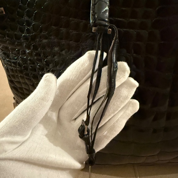 RARE Vintage Gucci (Tom Ford Era) Croco Top Handle Brief - Picture 13 of 15